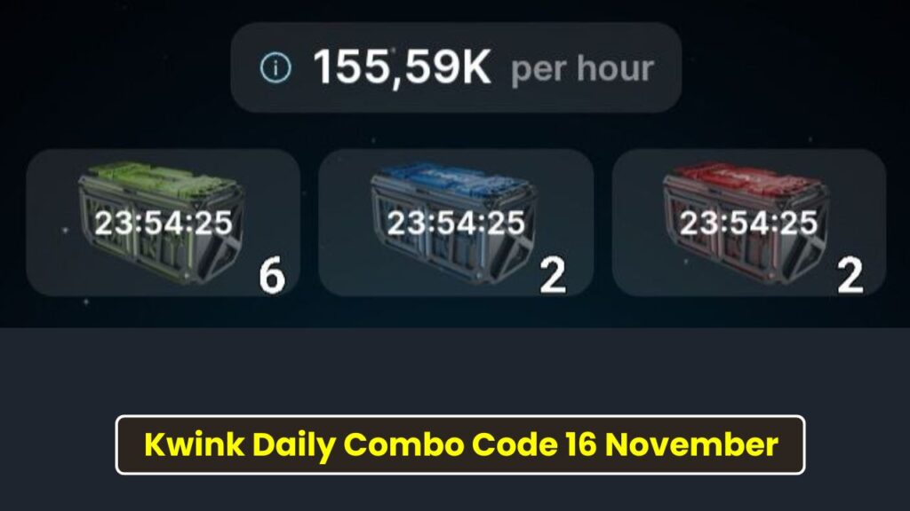 Kwink Daily Combo Code 16 November