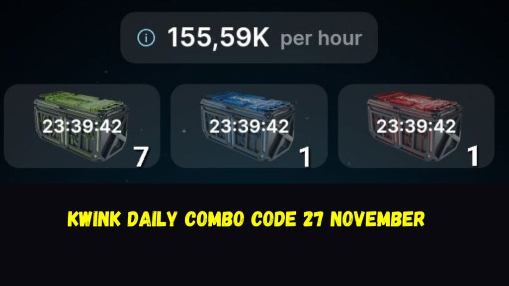 Kwink Daily Combo Code 27 November