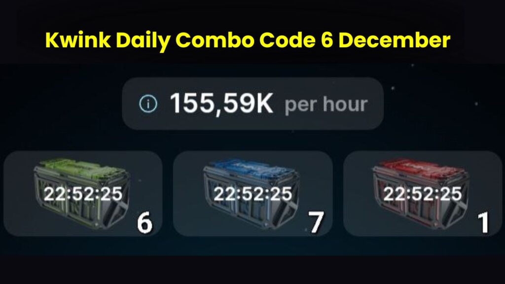 Kwink Daily Combo Code 6 December