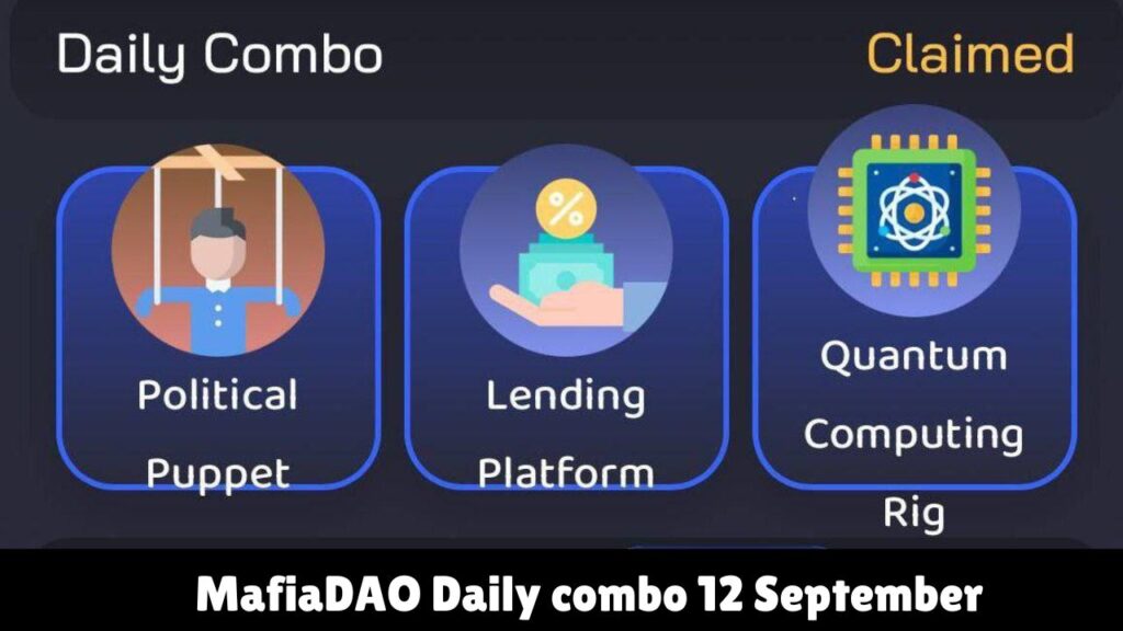 MafiaDAO Daily combo 12 September