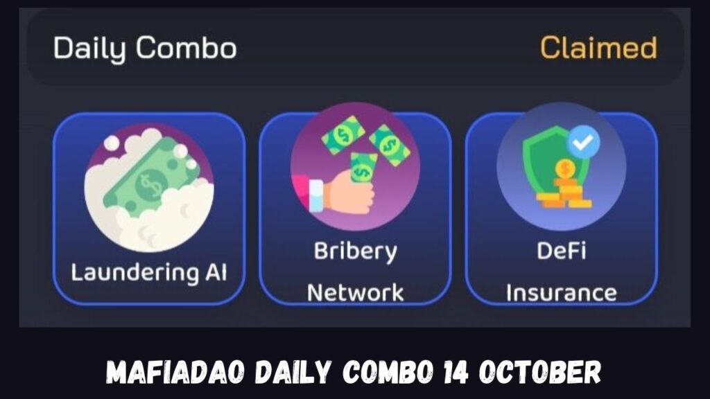 MafiaDAO Daily combo 14 October