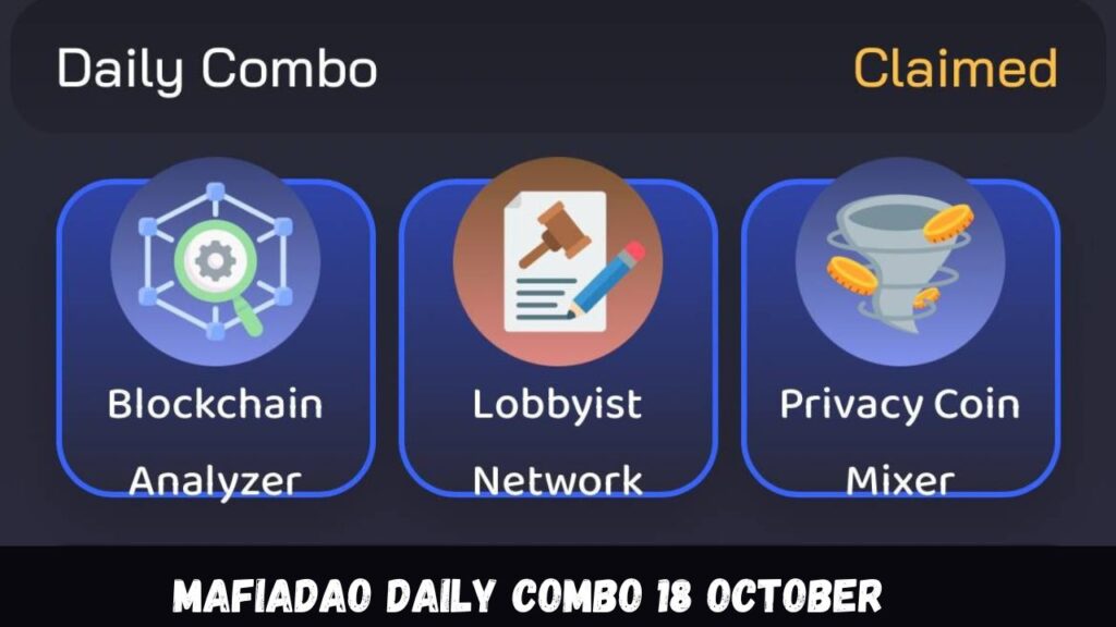 MafiaDAO Daily combo 18 October