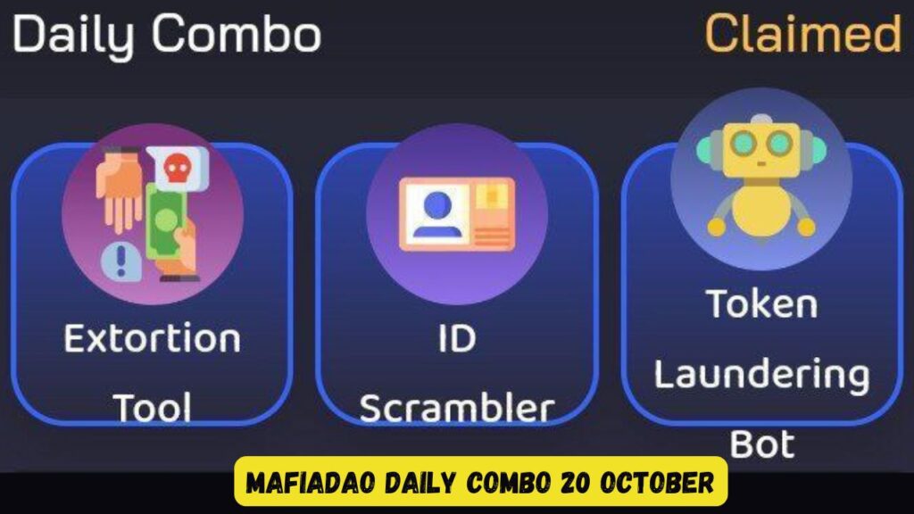 MafiaDAO Daily combo 20 October