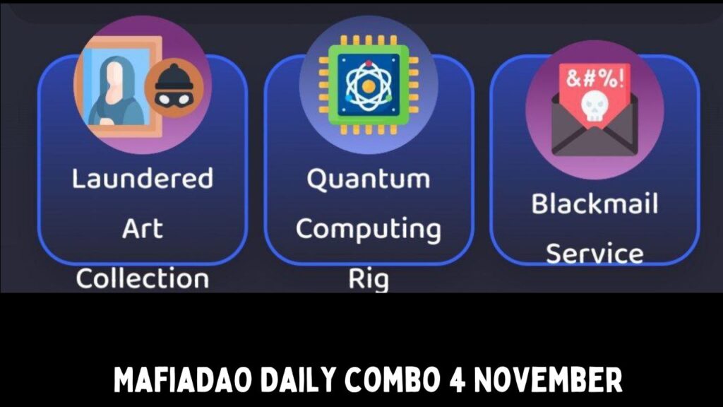 MafiaDAO Daily combo 4 November