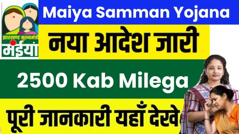 Maiya Samman Yojana 2500 Kab Milega