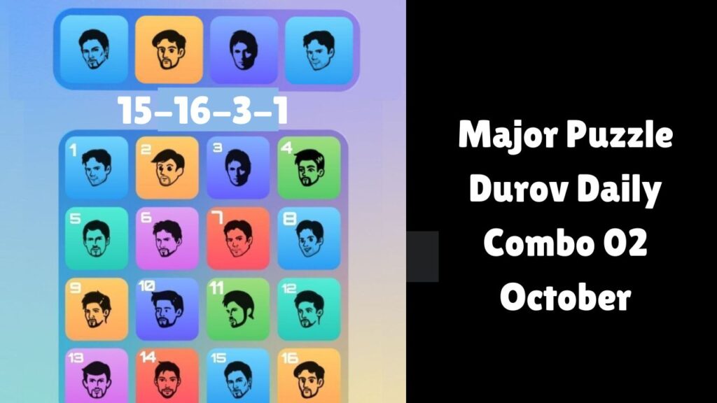 Major Puzzle Durov Daily Combo 02 October