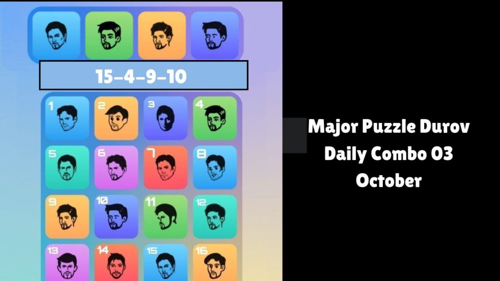 Major Puzzle Durov Daily Combo 03 October