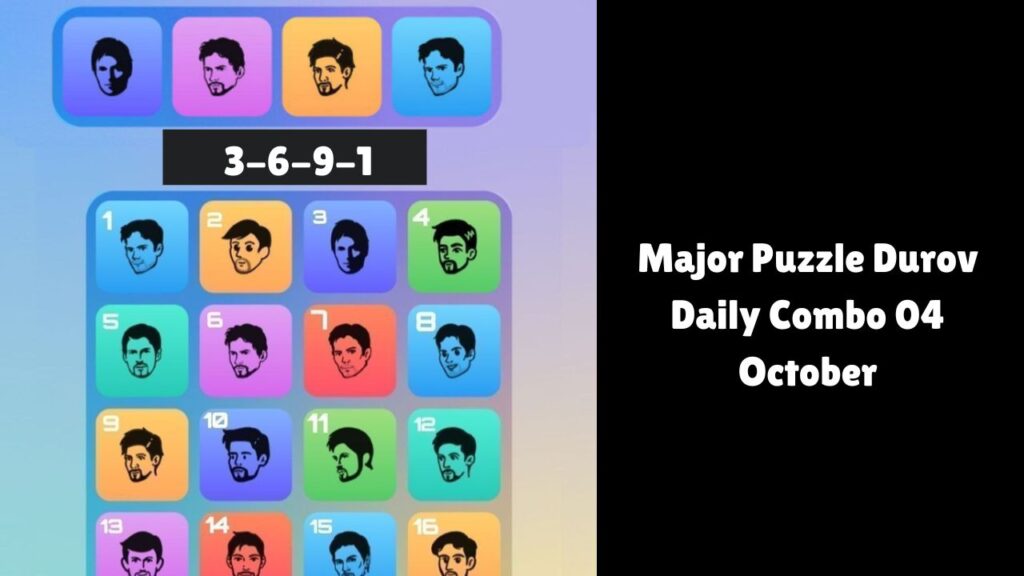 Major Puzzle Durov Daily Combo 04 October