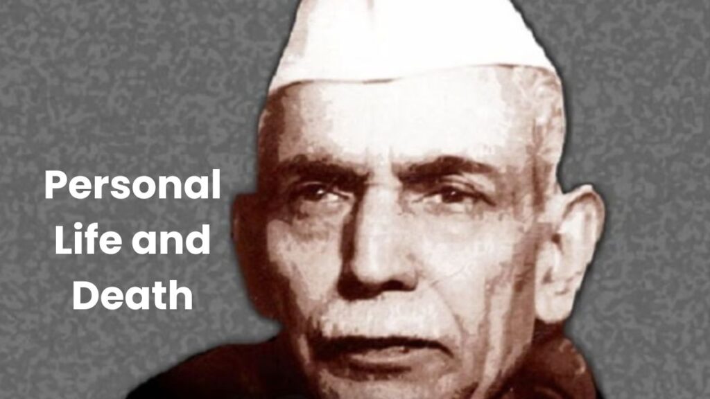 Makhanlal Chaturvedi Personal Life and Death