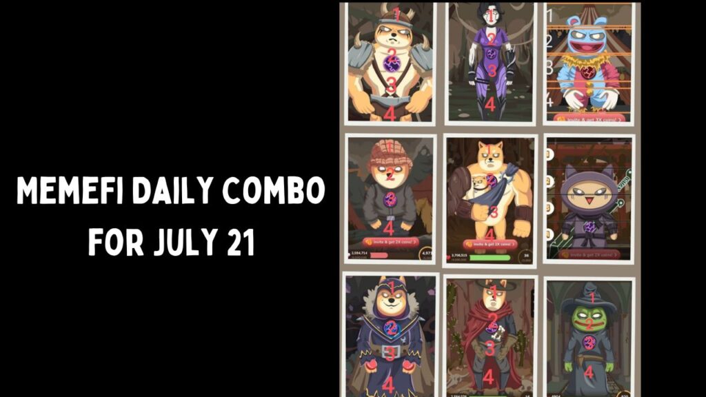 MemeFi Daily Combo for July 21