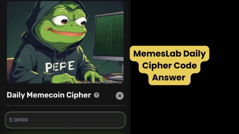 Memes Lab Cipher Daily Code