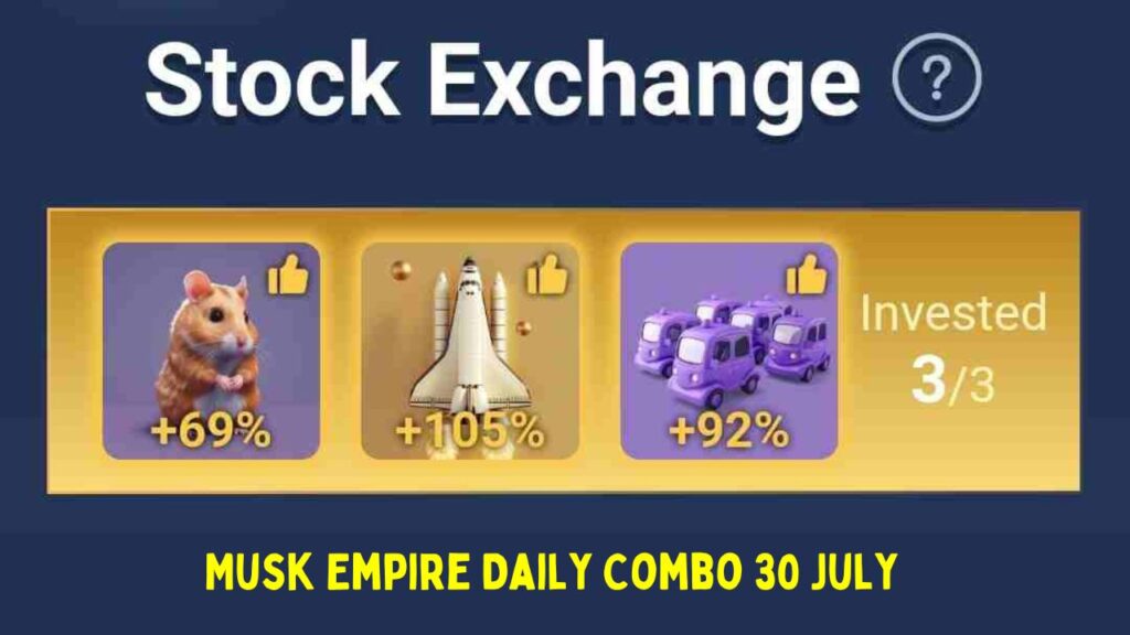 Musk Empire Daily Combo 30 July