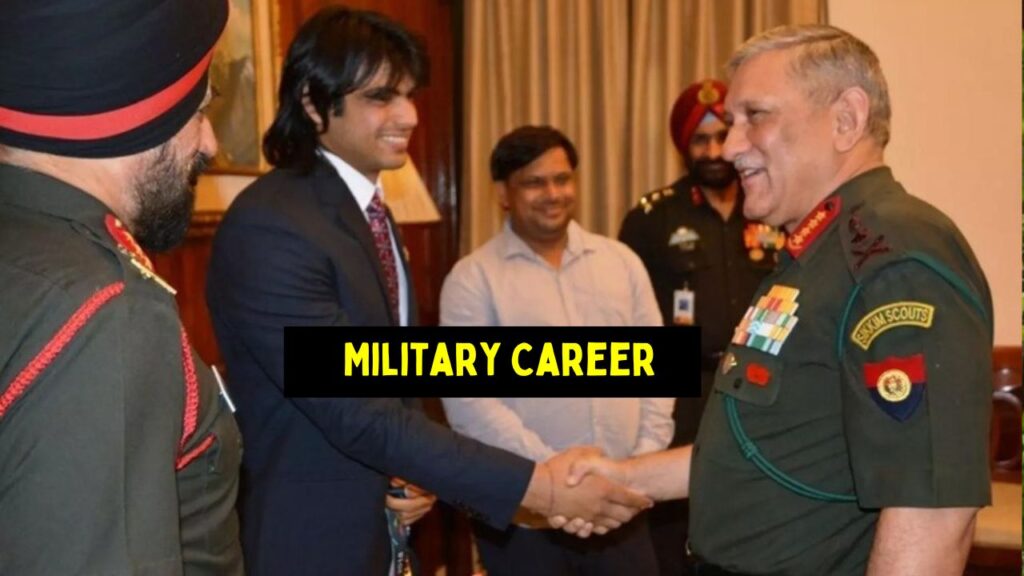  Neeraj Chopra Military Career