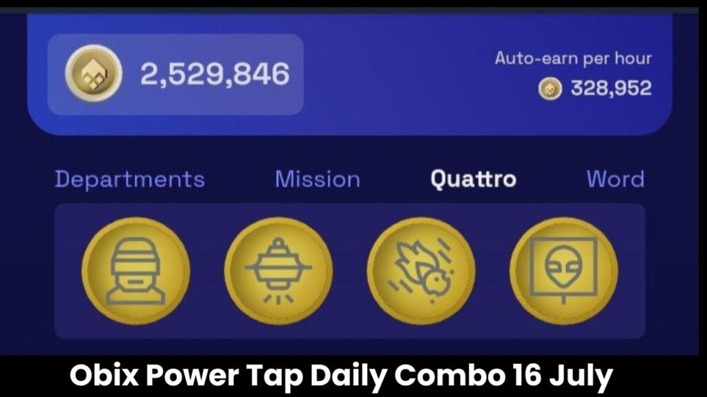 Obix Power Tap Daily Combo 16 July