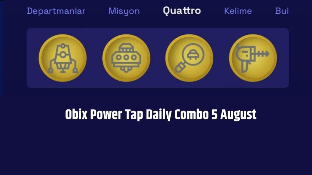 Obix Power Tap Daily Combo 5 August