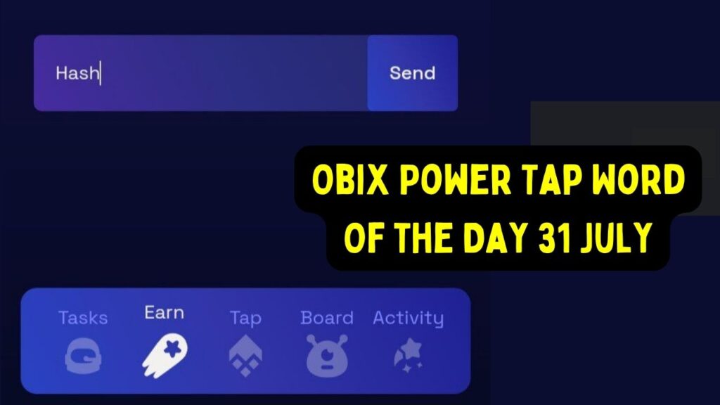 Obix Power Tap Word Of the Day 31 July