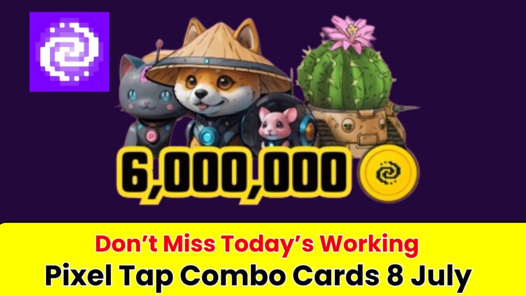 Pixel Tap Combo Cards 8 July