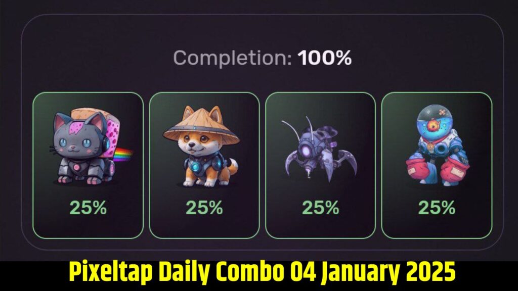 Pixeltap Daily Combo 04 January 2025