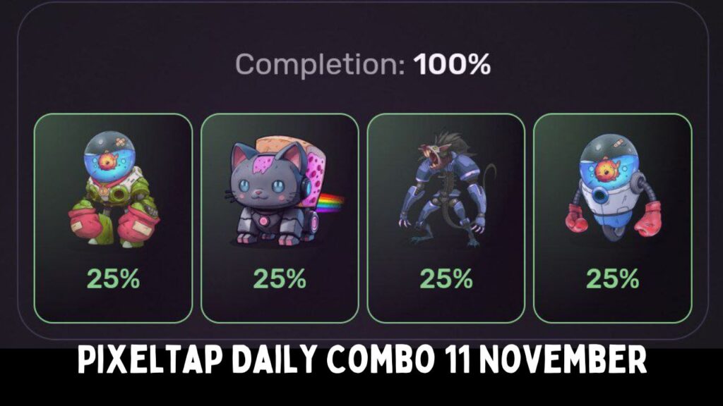 Pixeltap Daily Combo 11 November