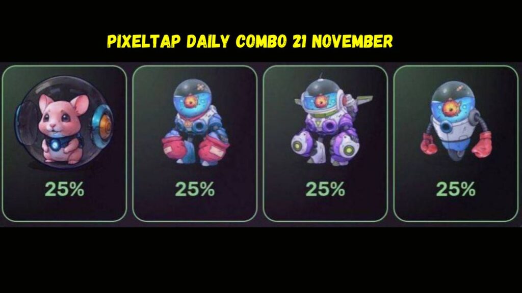 Pixeltap Daily Combo 21 November