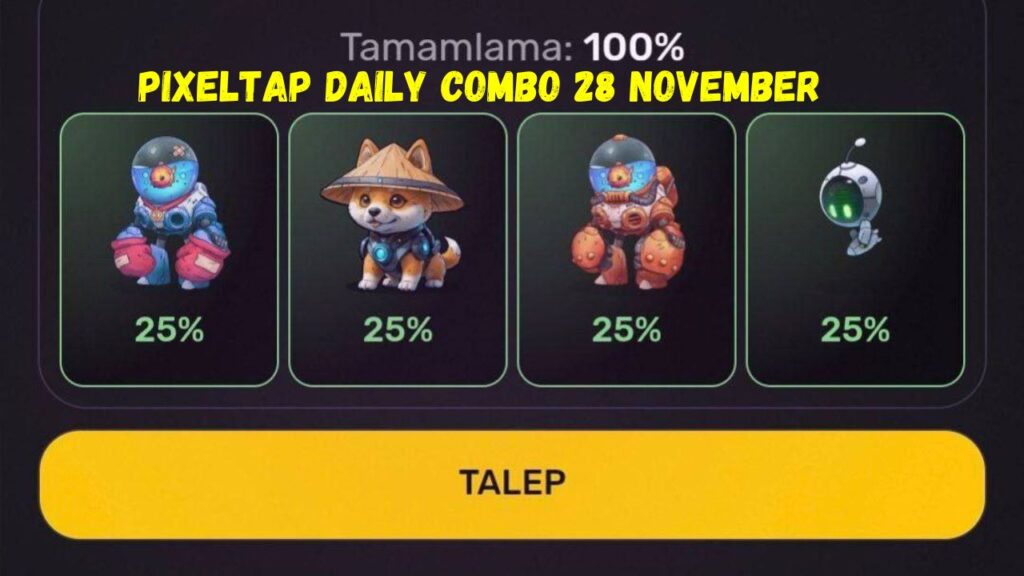 Pixeltap Daily Combo 28 November