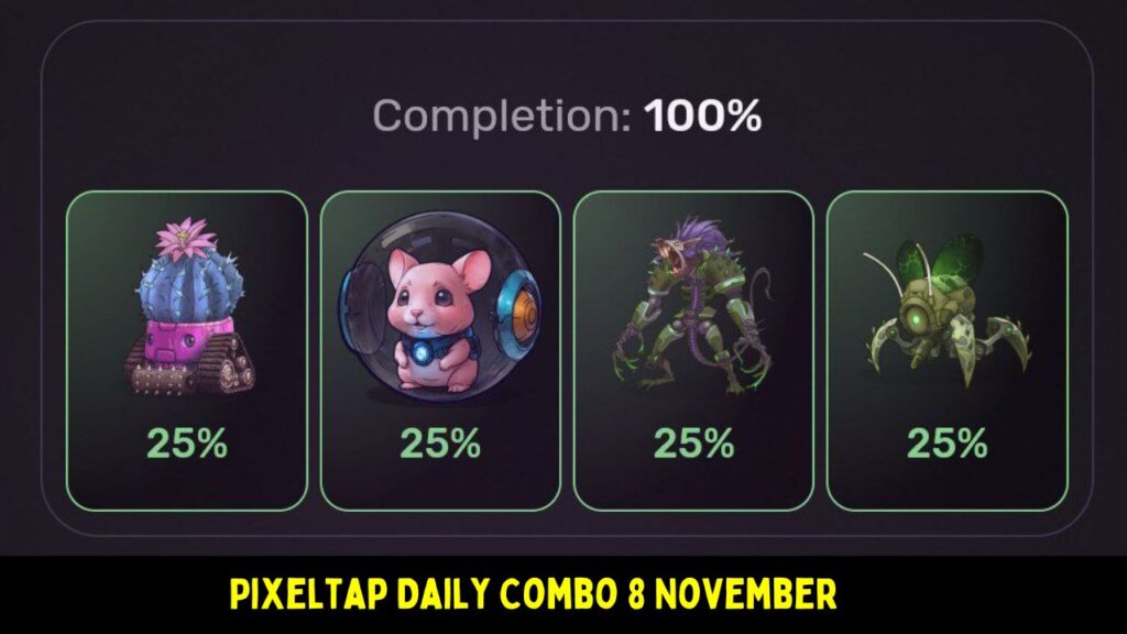 Pixeltap Daily Combo 8 November