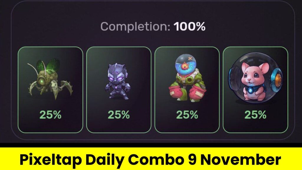 Pixeltap Daily Combo 9 November