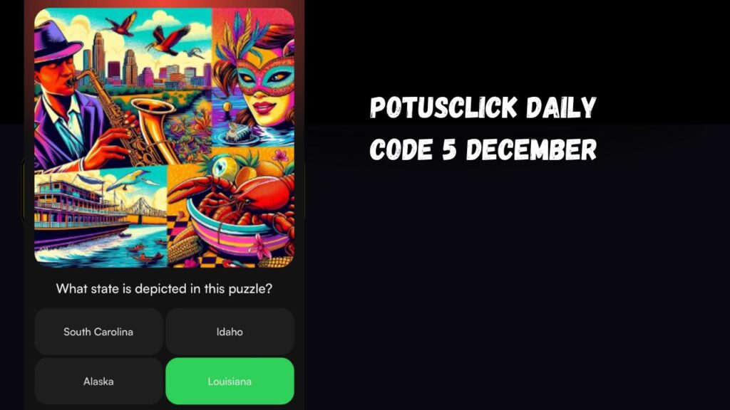 PotusClick Daily Code 5 December