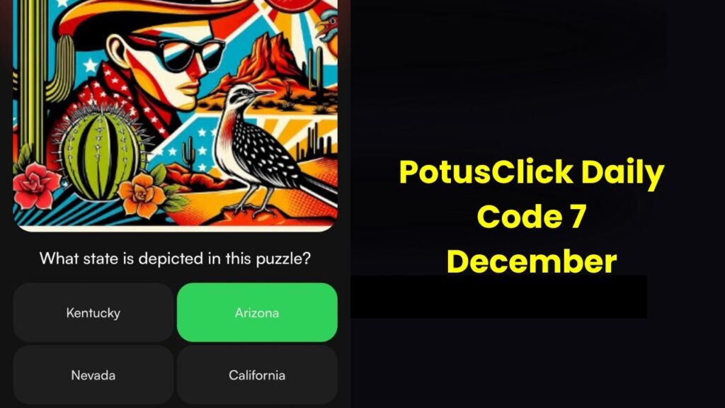 PotusClick Daily Code 7 December