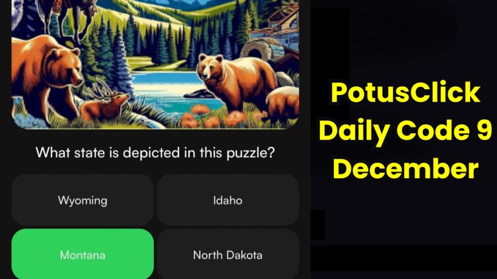 PotusClick Daily Code 9 December