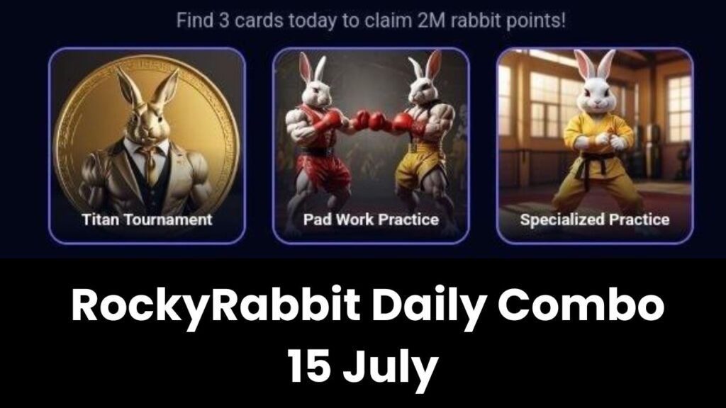 RockyRabbit Daily Combo Card 15 July