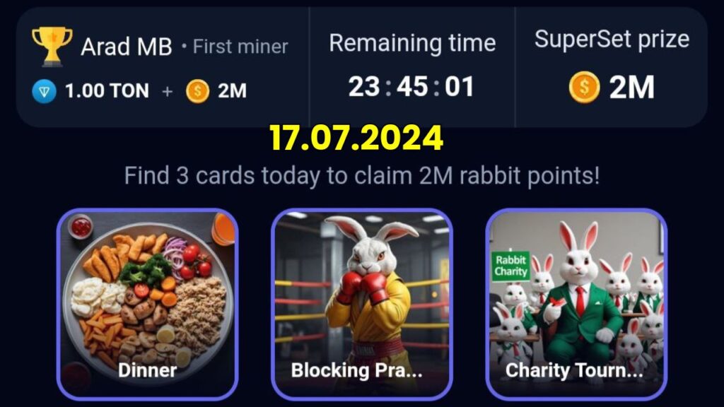 RockyRabbit Daily Combo Card 17 July