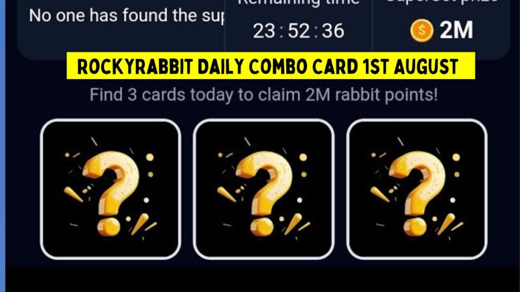 RockyRabbit Daily Combo Card 1st August