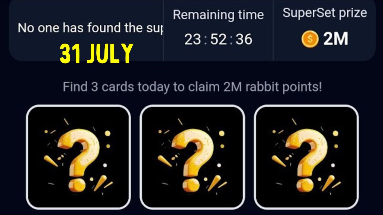 RockyRabbit Daily Combo Card 31 July