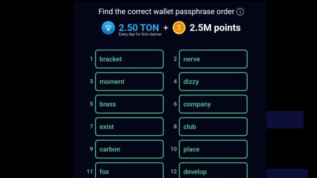 Rockyrabbit Wallet Passphrase order 24 July