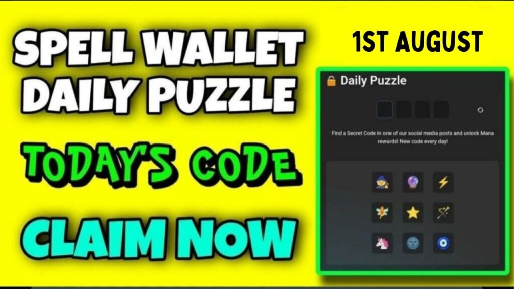 Spell wallet Daily Puzzle 1st August Answer