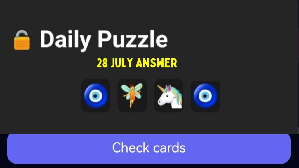 Spell wallet Daily Puzzle 28 July Answer