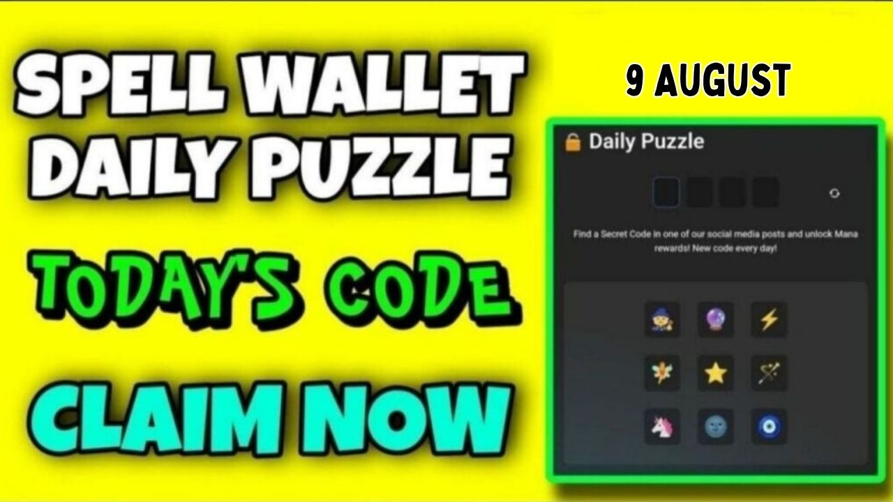 Spell wallet Daily Puzzle 9 August Answer