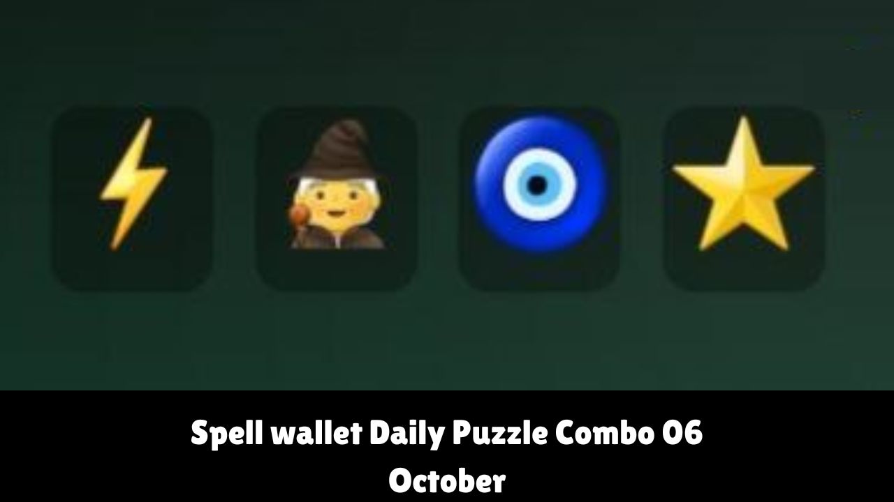 Spell wallet Daily Puzzle Combo 06 October