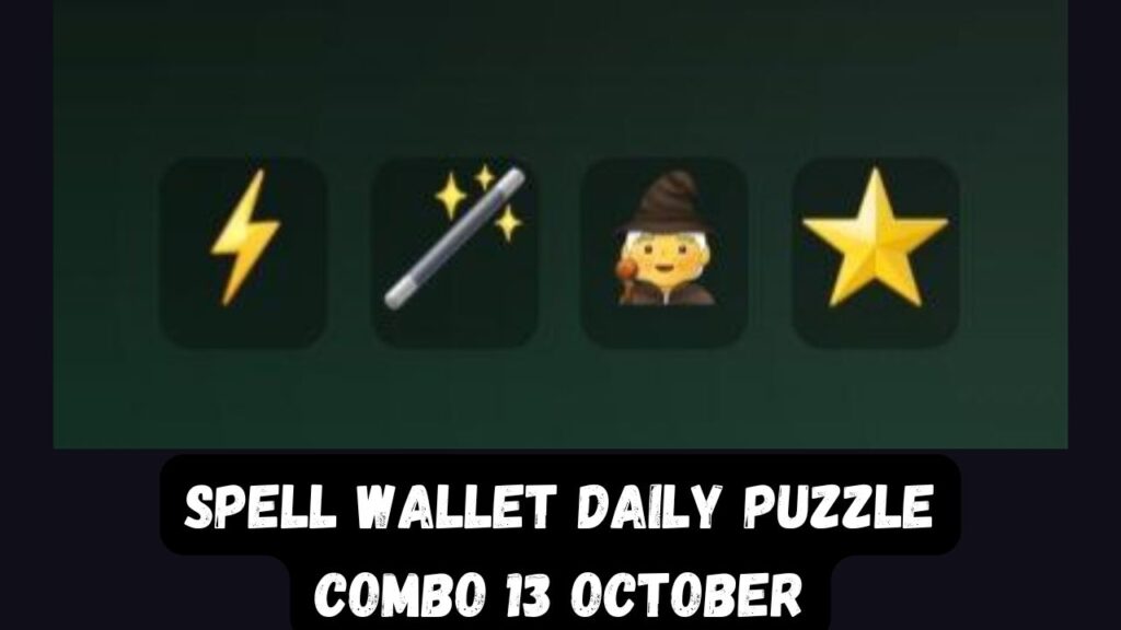 Spell wallet Daily Puzzle Combo 13 October