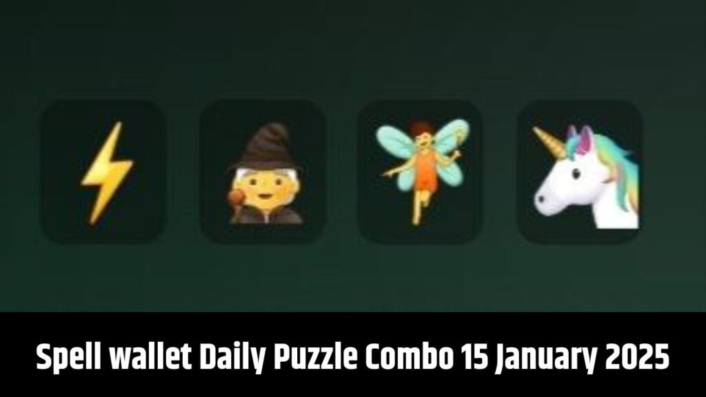 Spell wallet Daily Puzzle Combo 15 January 2025