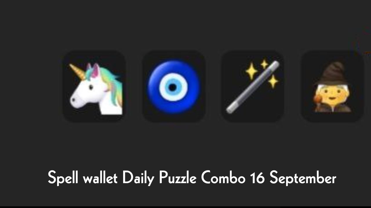 Spell wallet Daily Puzzle Combo 16 September