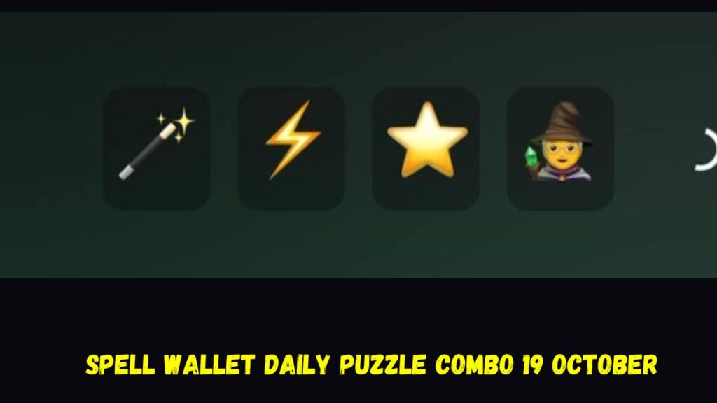 Spell wallet Daily Puzzle Combo 19 October