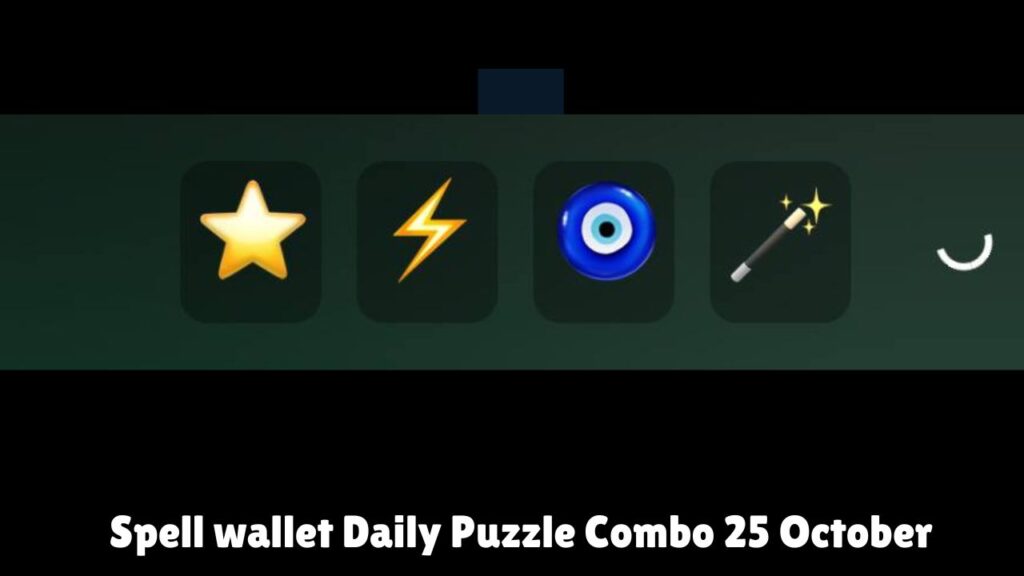 Spell wallet Daily Puzzle Combo 25 October