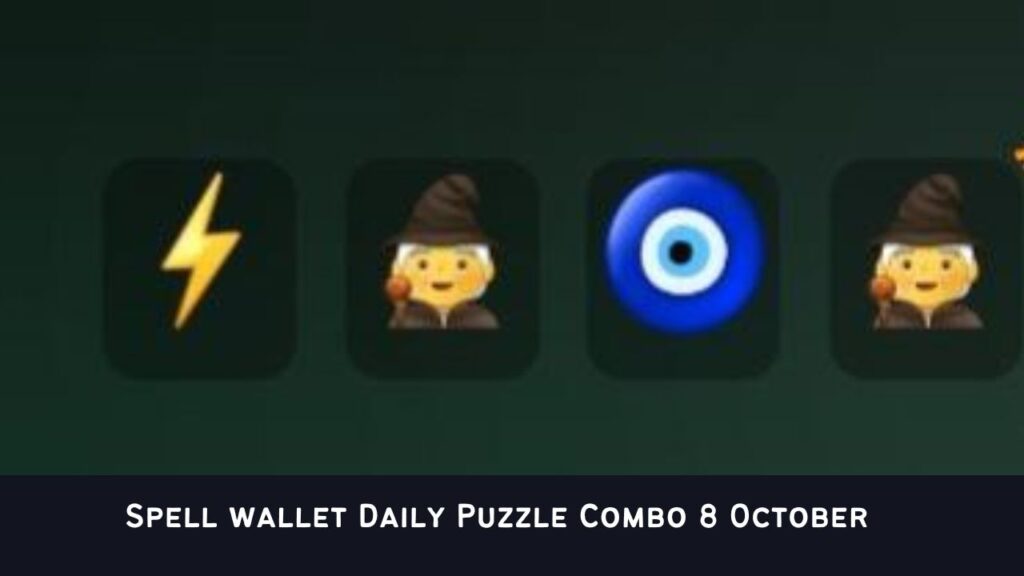 Spell wallet Daily Puzzle Combo 8 October