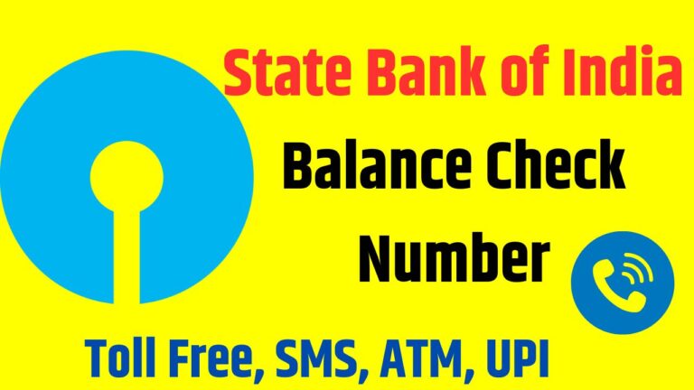 State Bank of India Balance Check Number