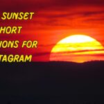 Sunset Short Captions for Instagram