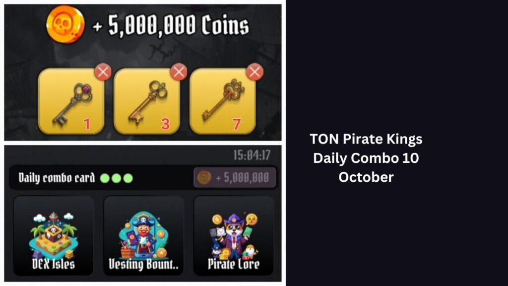 TON Pirate Kings Daily Combo 10 October