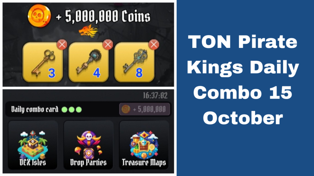 TON Pirate Kings Daily Combo 15 October