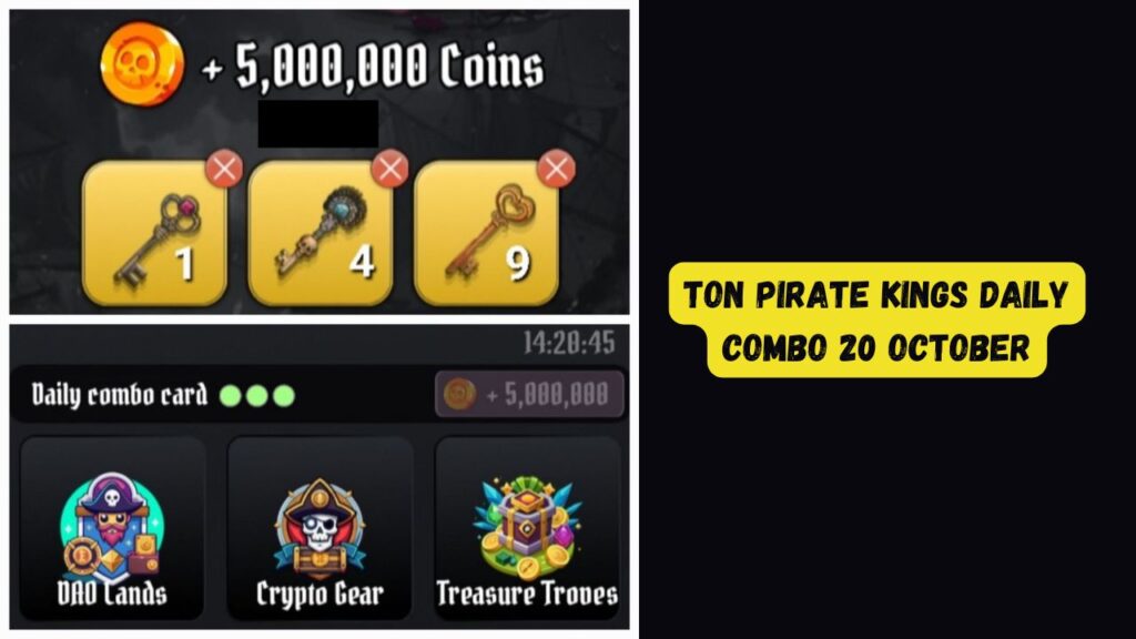 TON Pirate Kings Daily Combo 20 October